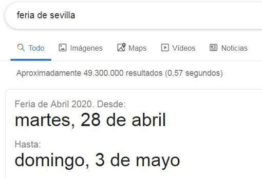 Anecdótica búsqueda en Google