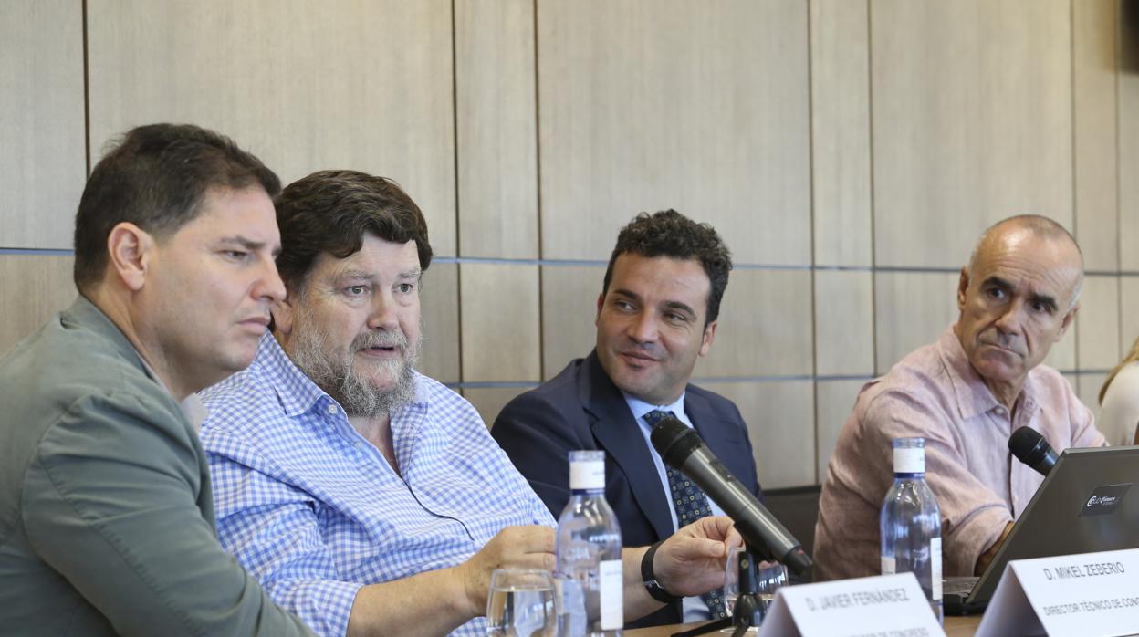 Javier Fernández, Mikel Zeberio, Pedro Adame y Antonio Muñoz
