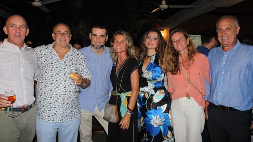 Justo Juliá, Francisco Casado, Rafael Bordons, Mayte Vélez, Inmaculada Casado, María Fernanda Vélez y Antonio Pérez Marín