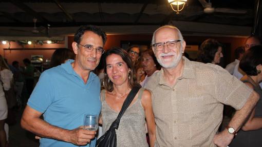 José Luis Sánchez Vicente, María José Moreno e Isidro Pliego