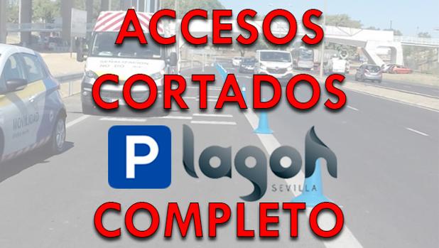 La masiva afluencia de público obliga al corte temporal de los accesos en coche a Lagoh