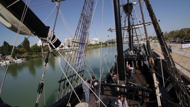 El galeón Andalucía se retrasa y llegará esta tarde a Sevilla para la Noche en Blanco