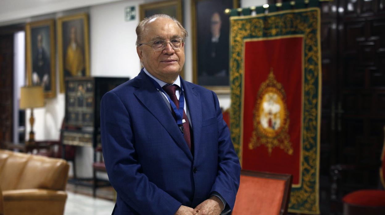 Victor Sadovinichiy en el Paraninfo de la Universidad de Sevilla