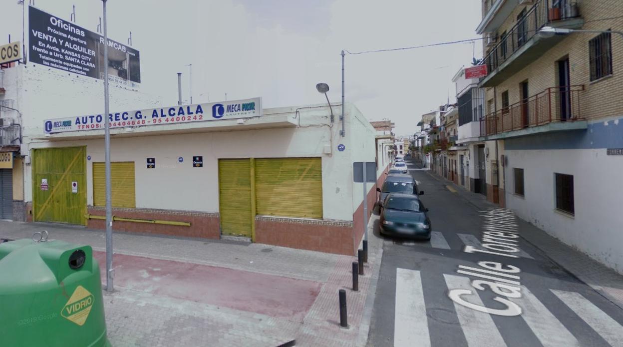 Calle en la que se produjo el accidente