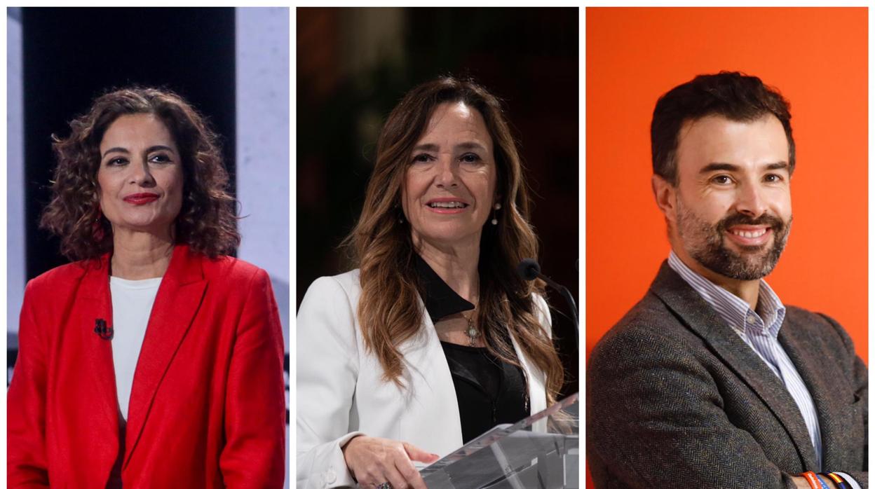 María Jesús Montero, Teresa Jiménez-Becerril y Pablo Cambronero son tres de los diputados electos por Sevilla