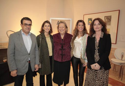 Francisco Robles, Beatriz Sanz, Enriqueta Vila, María Carretero y Bárbara Rosillo