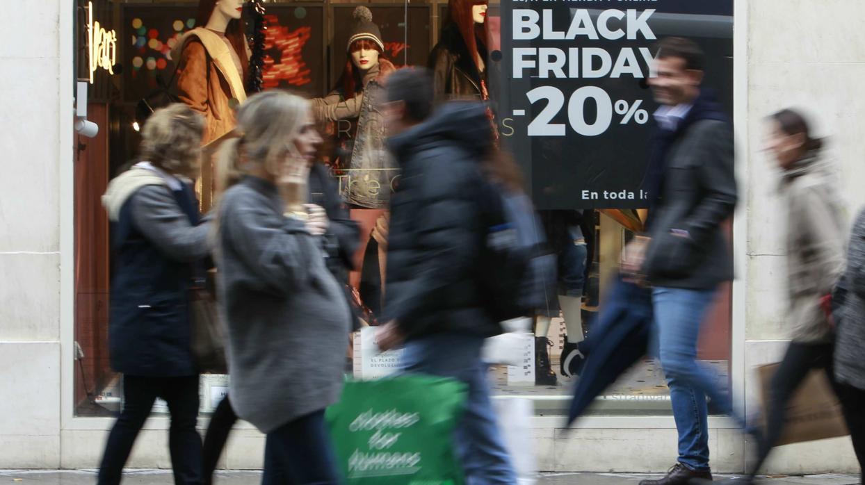 Ambiente de las calles del Centro durante el Black Friday