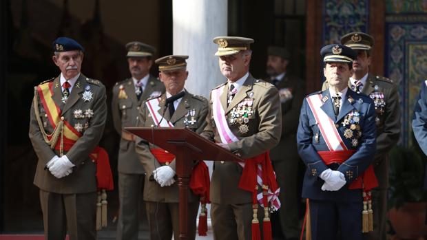 Acto en honor a la Inmaculada en el Cuartel General de la Fuerza Terrestre de Sevilla