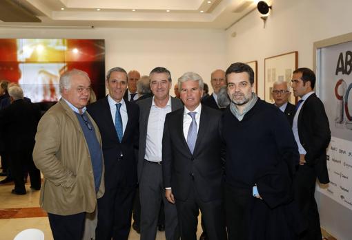 Pepe Elías, José Japón Sevilla, Paco Gamero, Miguel Guillén y Juan Salas