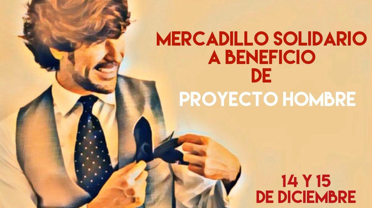 Cartel del mercadillo solidario que tendrá lugar este fin de semana en la Fundación Cristina Heeren