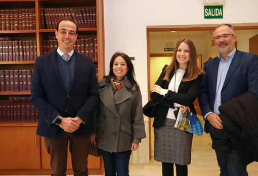 Miguel Ángel Ballesteros, Carmen Arribas, Laura Ruiz y Manuel Acosta