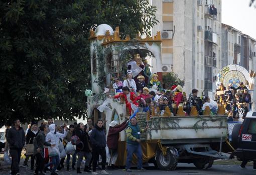 El cortejo de los Reyes Magos en el Polígono Sur