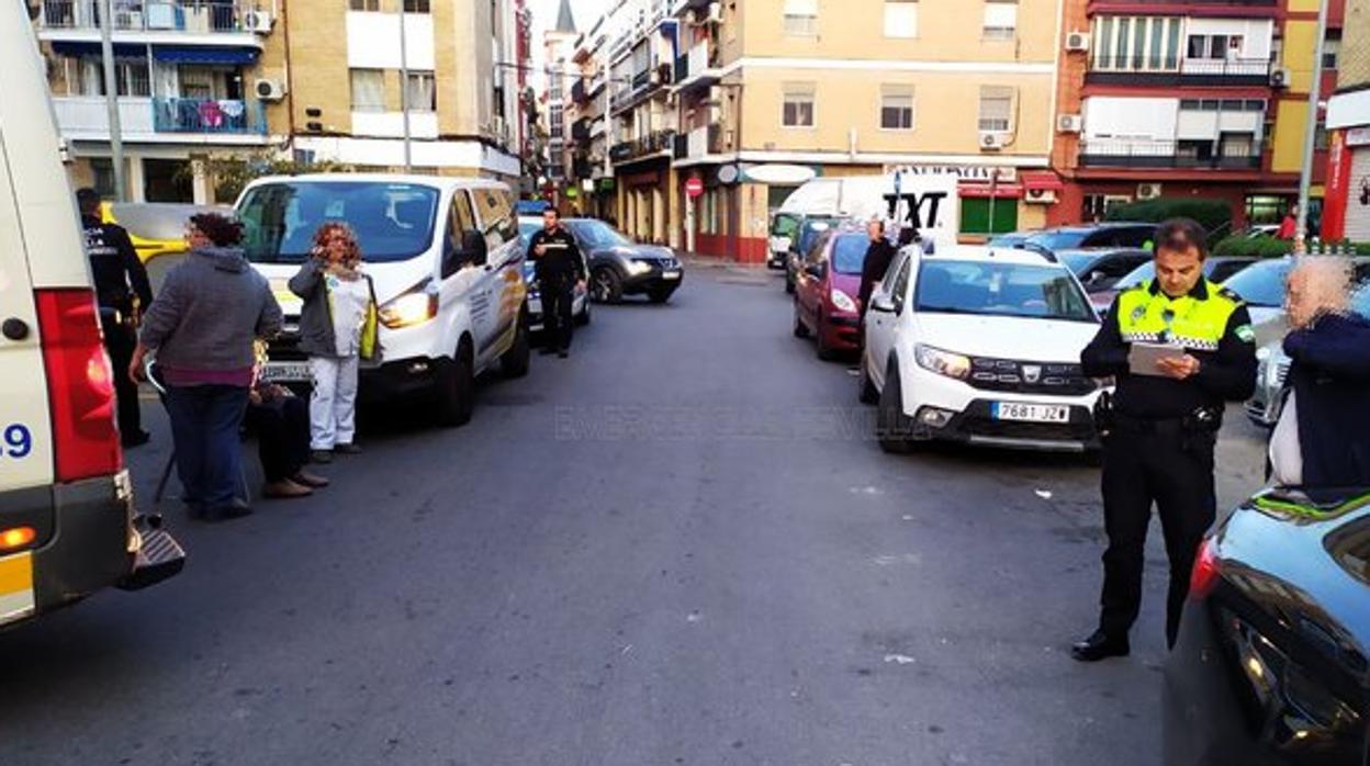 El accidente ocurrió este jueves en la calle Evangelista de Triana