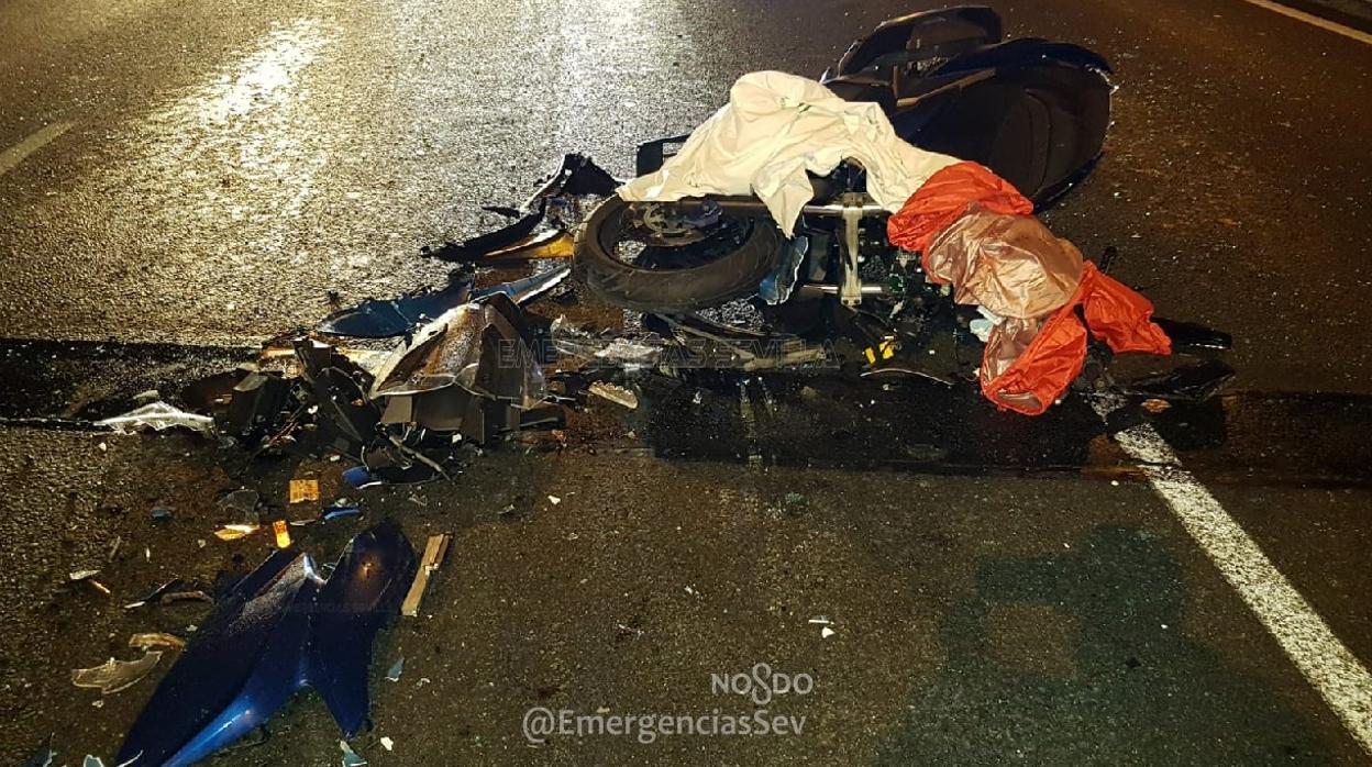 Estado en el el que ha quedado el coche implicado en el accidente