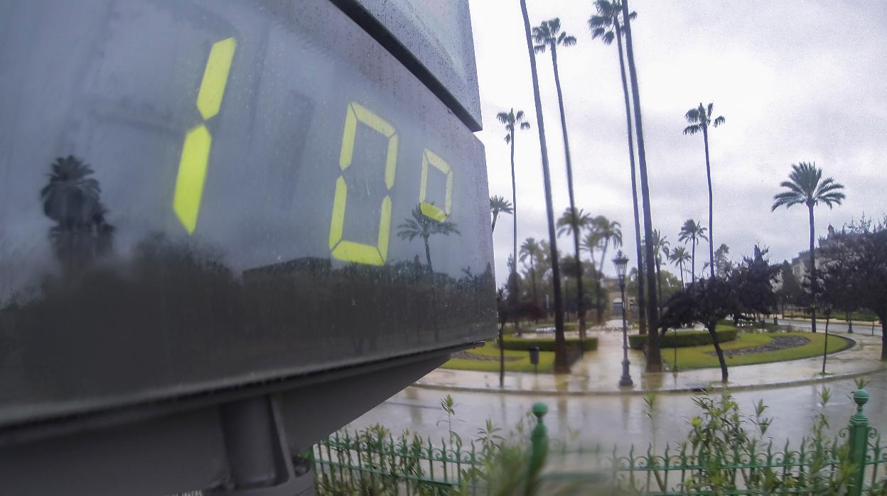 Lluvia y frío en Sevilla