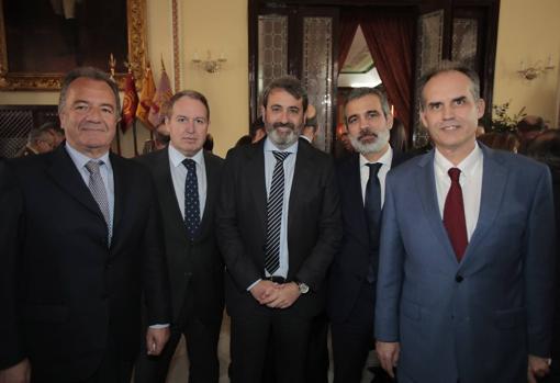 Gonzalo Lorenzo, Manuel Márquez, Guillermo Maturana, Juan Luis Claveria y Emilio Gómez