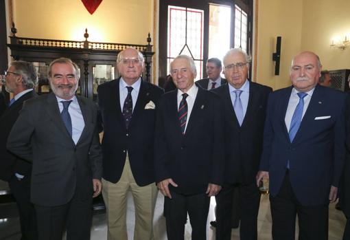 Óscar Cisneros Marco, Ramón Moreno de los Ríos, Luis Torres de la Rubia, Francisco Acedo Trujillo y Amador Luque