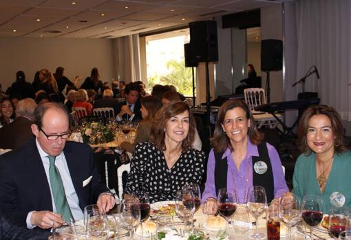 Rocío Gómez, Condesa de Lebrija, Anuca Aisa y Beltrán Román