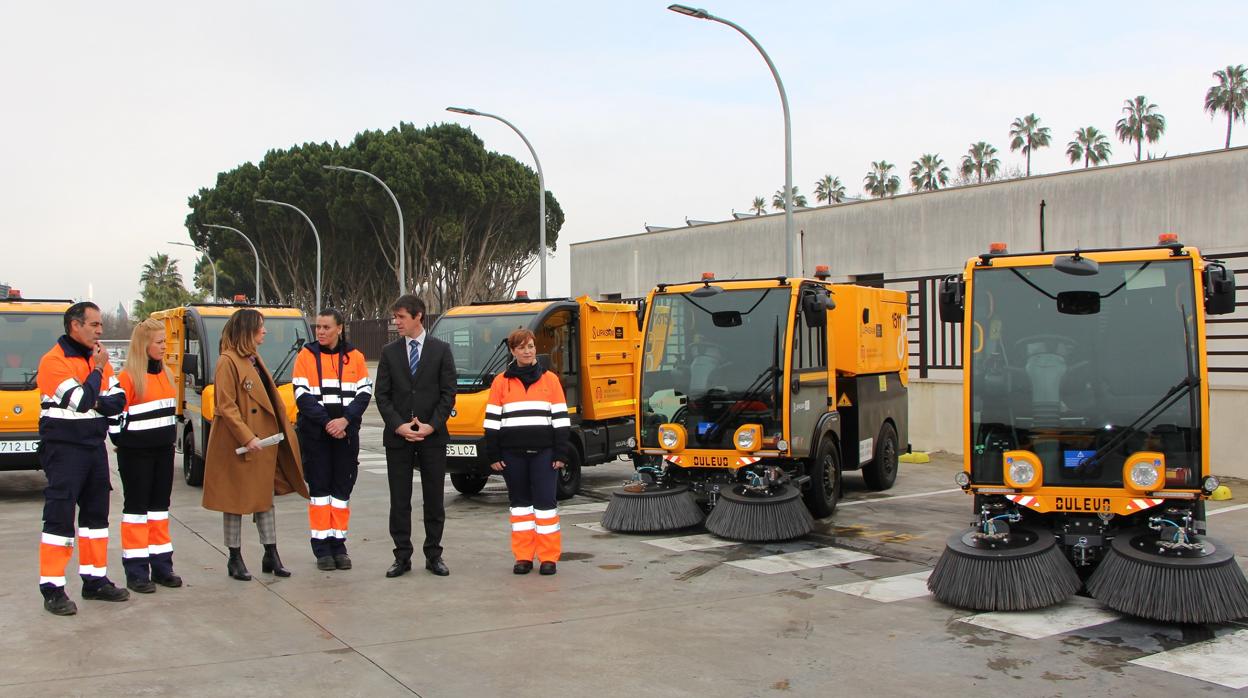 El delegado municipal David Guevara, en las instalaciones de Lipasam