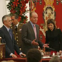 El entonces Rey Don Juan Carlos I, en los Premios Taurinos y Universitarios de 2010