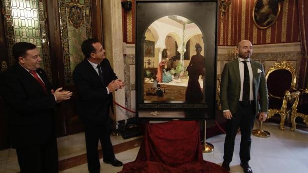 Una recreación del «Aguador de Sevilla» en el cartel de las Fiestas de Primavera de 2020