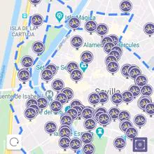 La aplicación Eco Blue permite encontrar con facilidad las bicicletas disponibles