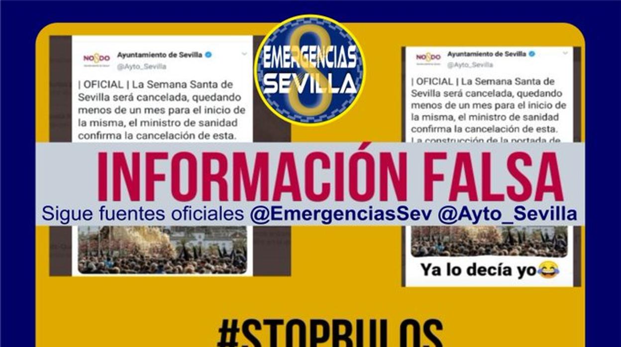 La Policía Local de Sevilla rastrea las redes en busca de perfiles que difunden bulos del coronavirus