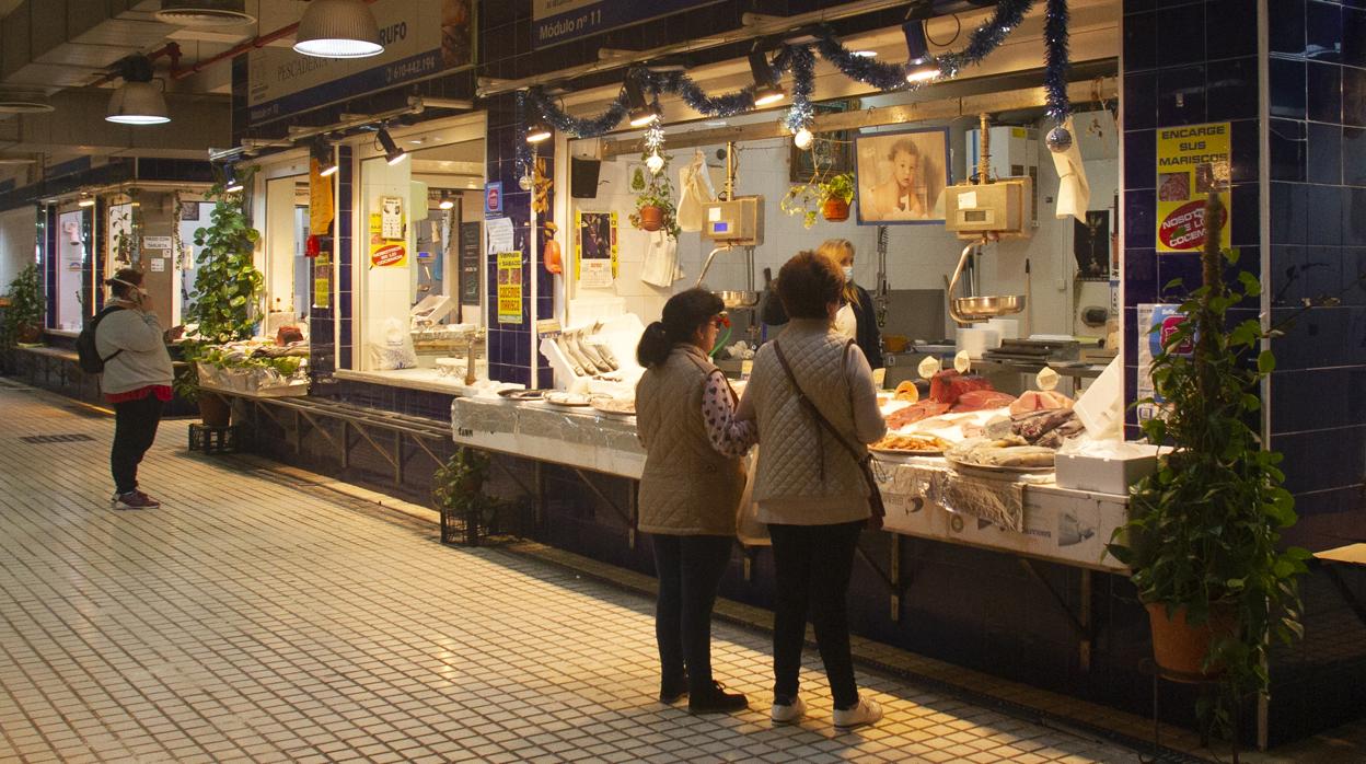 Mercado de Bellavista, semivacío estos días