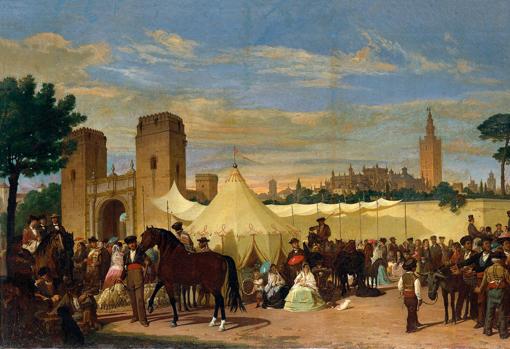 «La Feria de Sevilla», de Joaquín Domínguez Bécquer