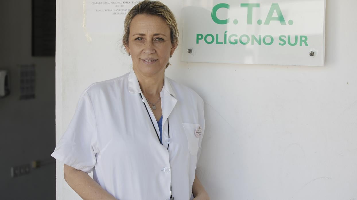 Pilar Cordero en el Centro de Tratamiento de Adicciones del Polígono Sur