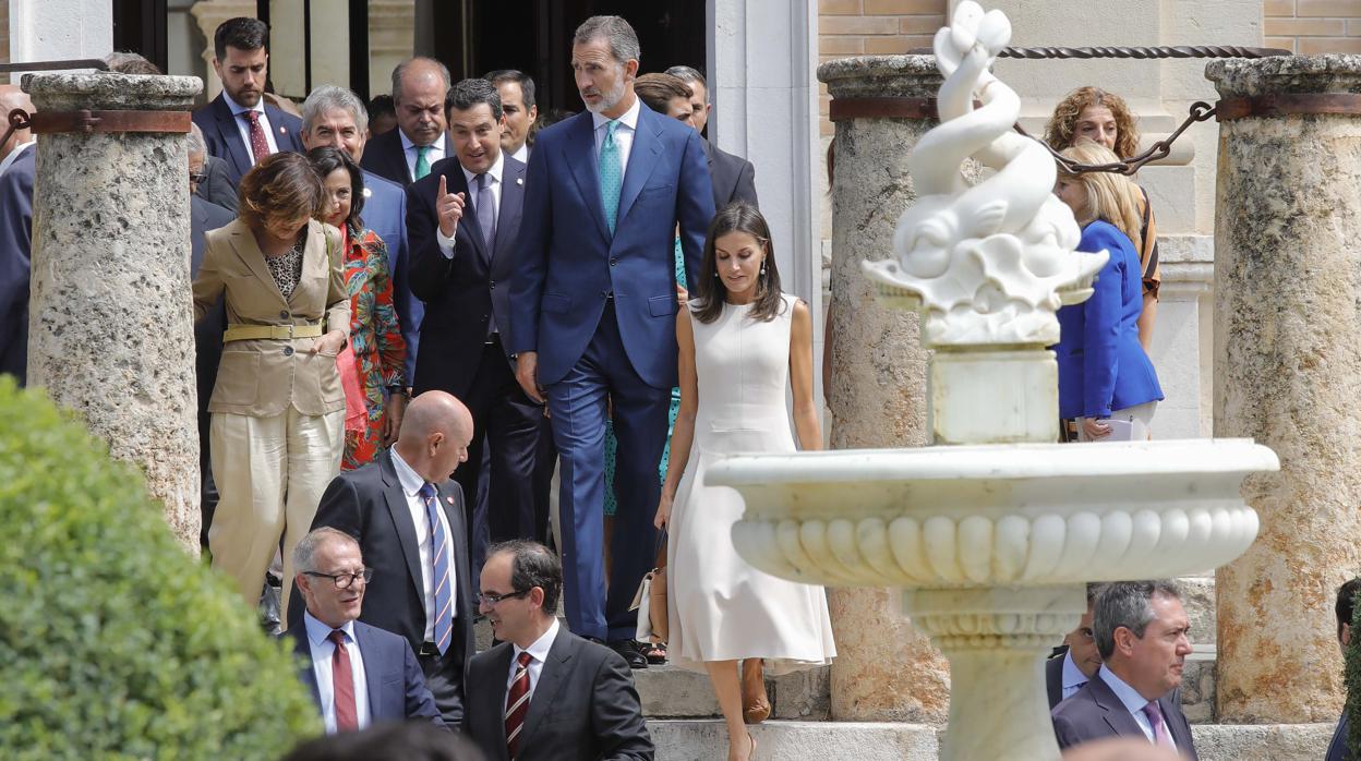 Don Felipe y Doña Letizia durante una de las últimas visitas que han realizado a la ciudad