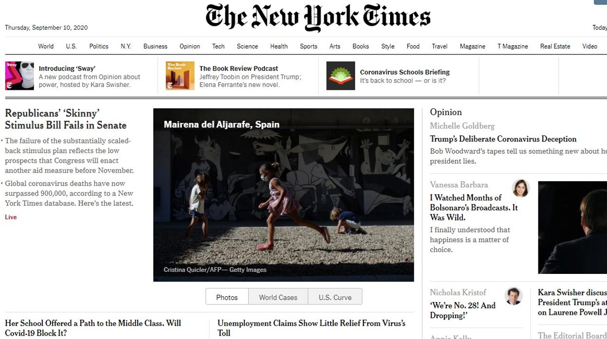 Fotografía que ilustra este juevesw la web del New York Times