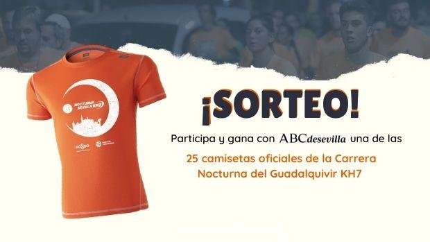 Bases SORTEO en Instagram de 25 camisetas oficiales de la Carrera Nocturna del Guadalquivir KH7