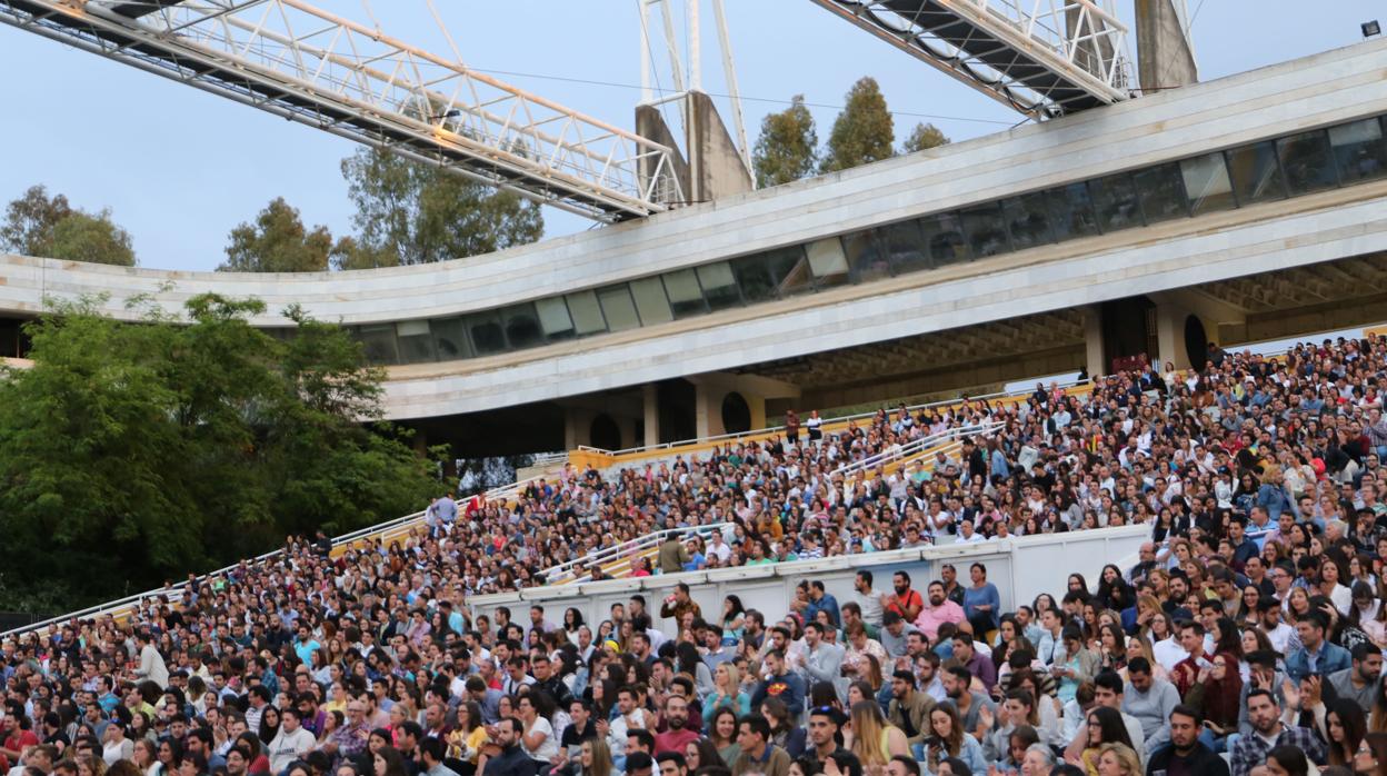 Grada del auditorio de la Cartuja durante un concierto