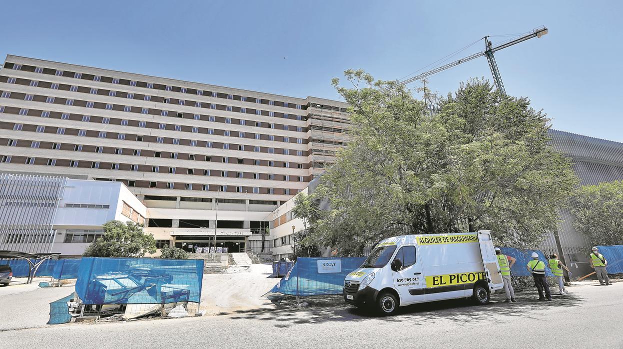 Las obras del Hospital Militar van a buen ritmo