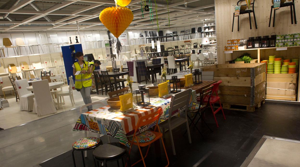 Interior de una tienda de Ikea