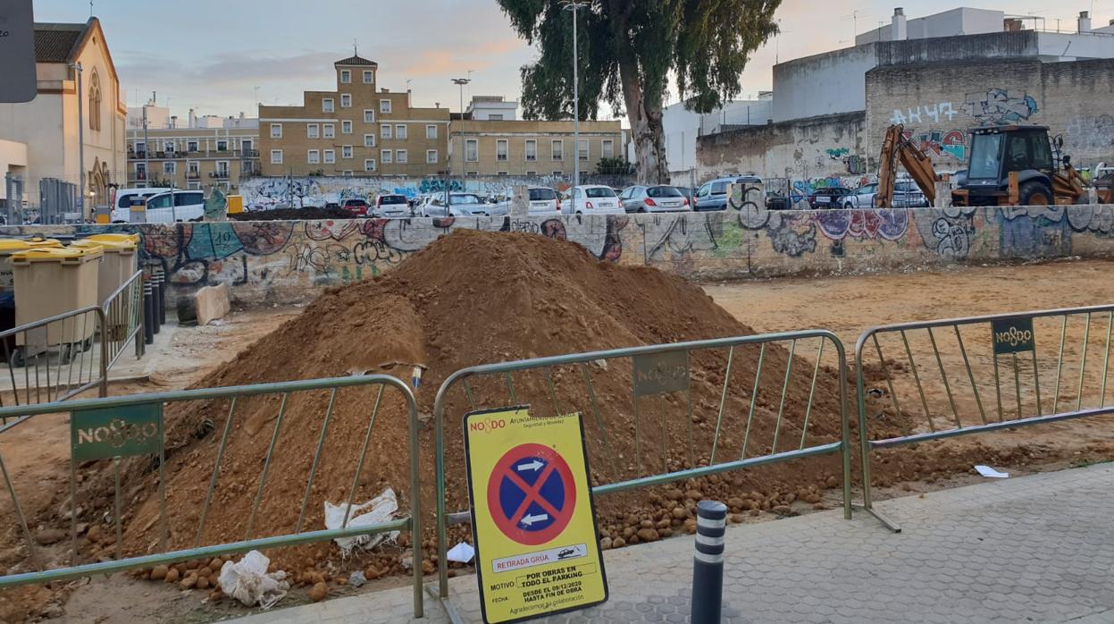 La parcela que se unirá al parking se localiza en la calle Cristo de las Cinco Llagas esquina con la calle Sol