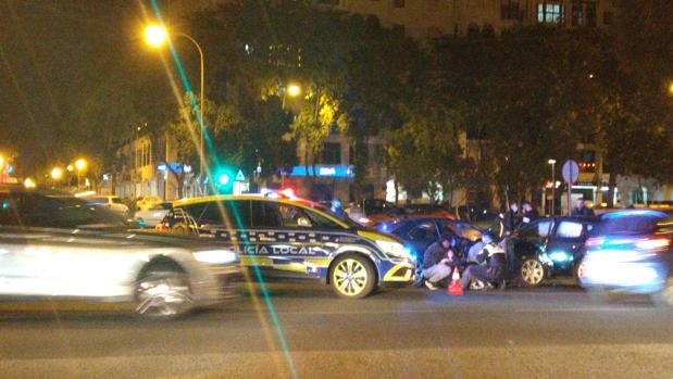 Dos accidentes de tráfico en las calles de Sevilla durante la tarde de Nochebuena