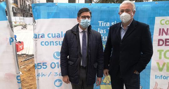 Pimentel y Aumesquet visitan la plaza de la Magdalena