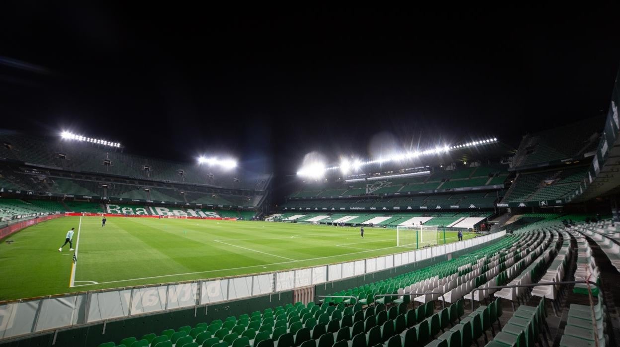 Estadio Benito Villamarín antes del partido Betis-Barcelona