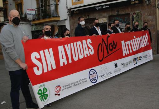 Los hosteleros esta tarde en Sevilla