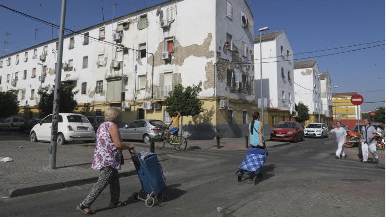 Una zona de los Pajaritos de viviendas sociales