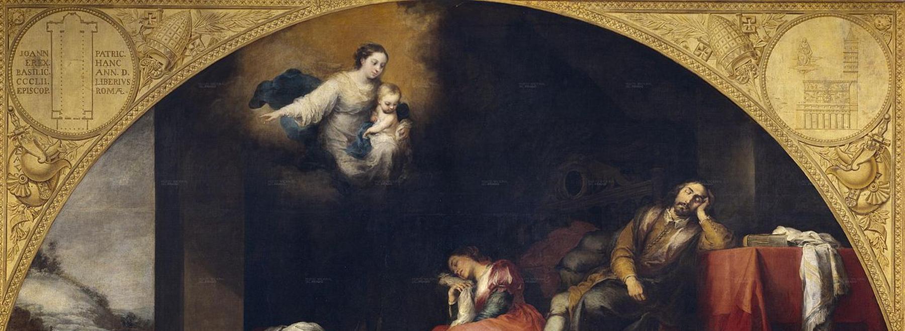 Bartolomé Esteban Murillo. Fundación de Santa María Maggiore de Roma. El sueño del patricio Juan. 1664-1665