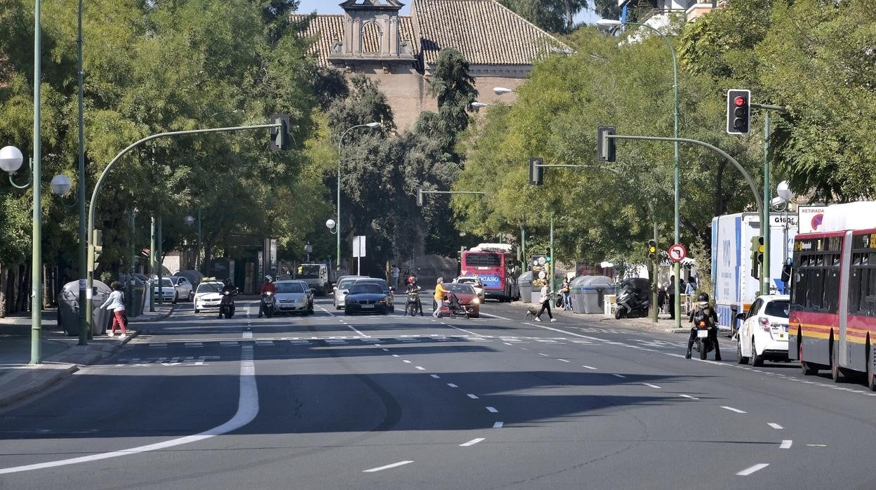 El tramo de la Ronda Histórica que se va a intervenir en esta fase