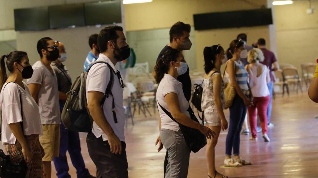 Vacunación en el estadio de la Cartuja