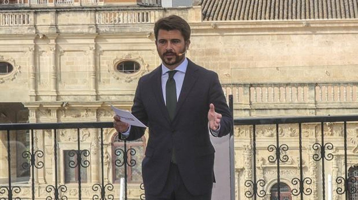 Beltrán Pérez, durante uno de sus actos como portavoz municipal del PP