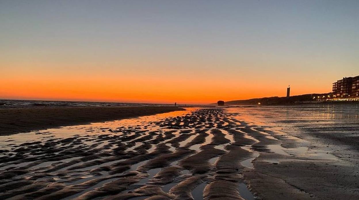 Atardecer en la playa de Matalascañas