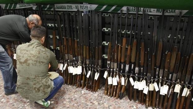 La Guardia Civil celebrará la última subasta de armas de la historia el 15 de noviembre