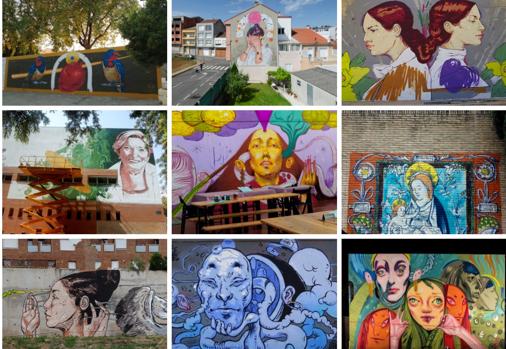 Otros murales de la artista de Sevilla, la provincia y otros puntos de España