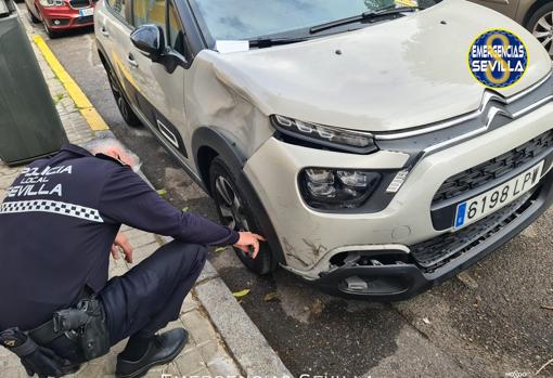 El coche implicado en el accidente fue localizado en Nervión